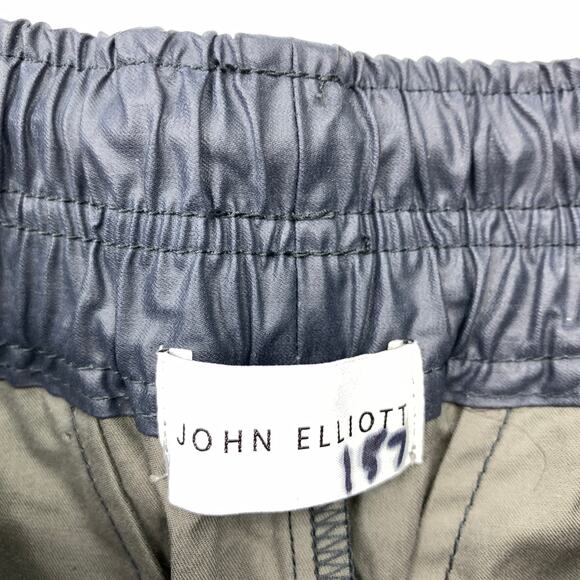 John Elliott Grey Tomba Himalayan Trousers Mens Sz 1 US S Slim Fit Waxed Cotton - Picture 5 of 8